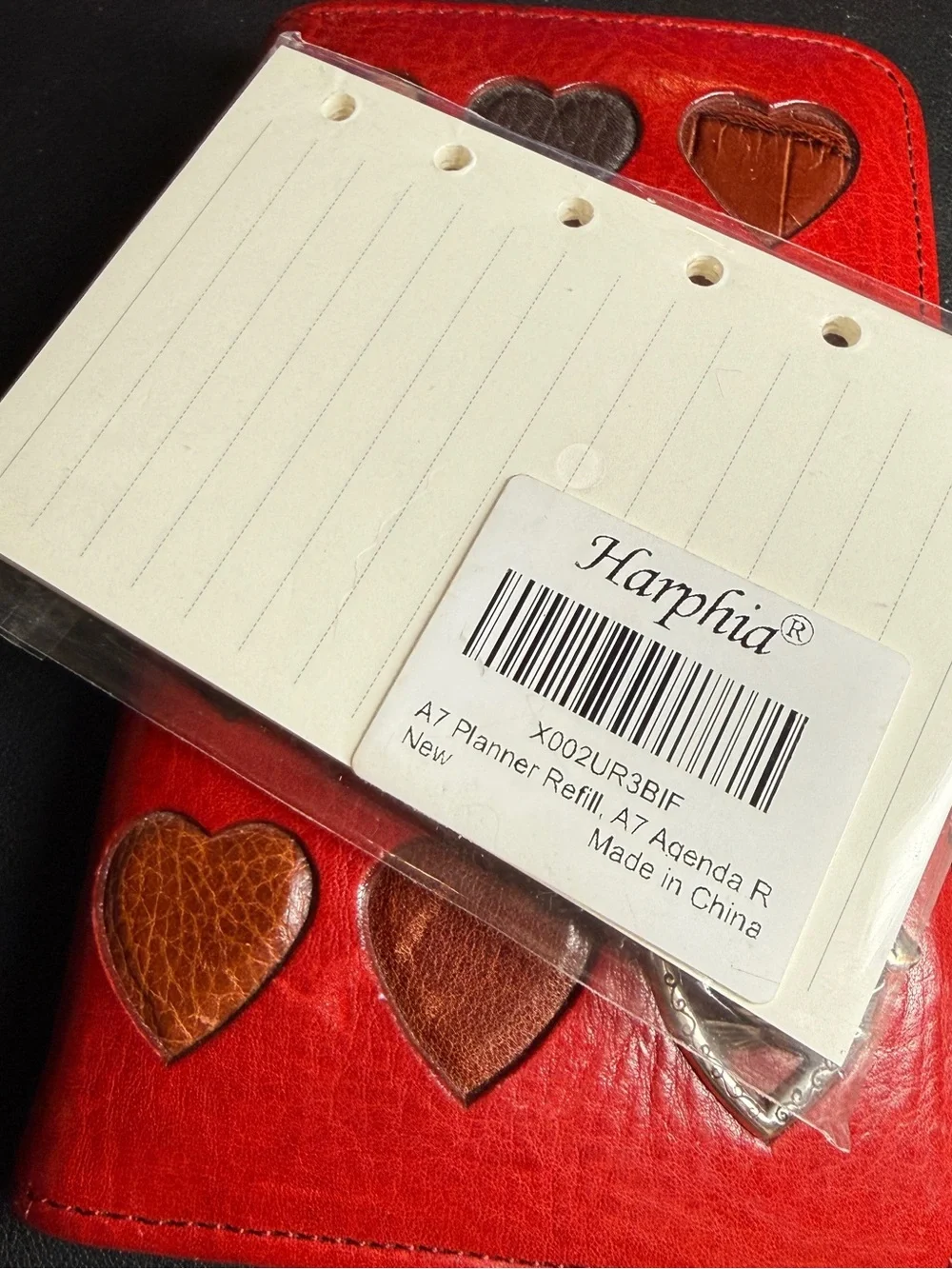 Vintage BRIGHTON Personal Organizer Planner Ravishing Red Leather 6 5/8”x 4 1/4